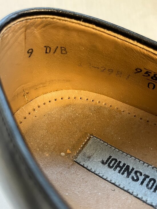 Johnston & Murphy Men’s Black Cap Toe Oxford Dress Shoes Size 9 main image 11